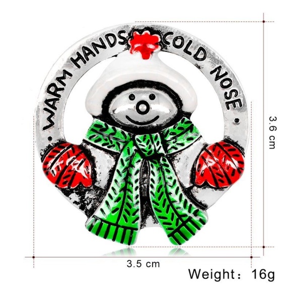 3/$12~Adorable Snowman Brooch - Picture 4 of 4